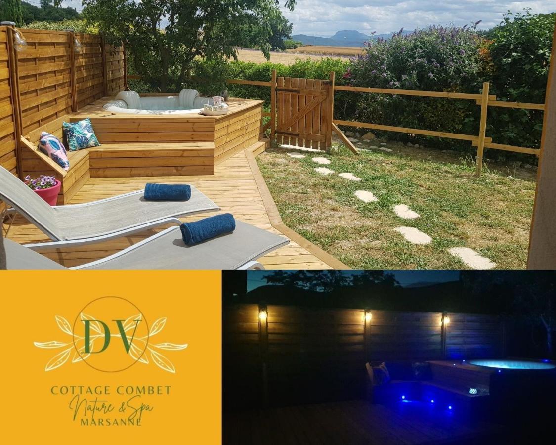 Cottage Combet Gîte Climatisé avec Jacuzzi Marsanne Extérieur photo